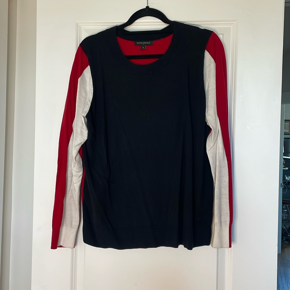 Banana Republic Color blocked Sweater SZ XL